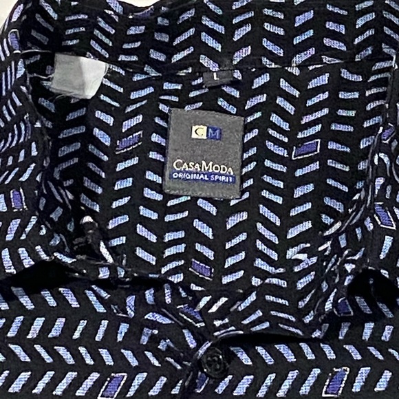 Vintage Casa Moda Mens Casual Button Down Shirt Size Large - Picture 2 of 2
